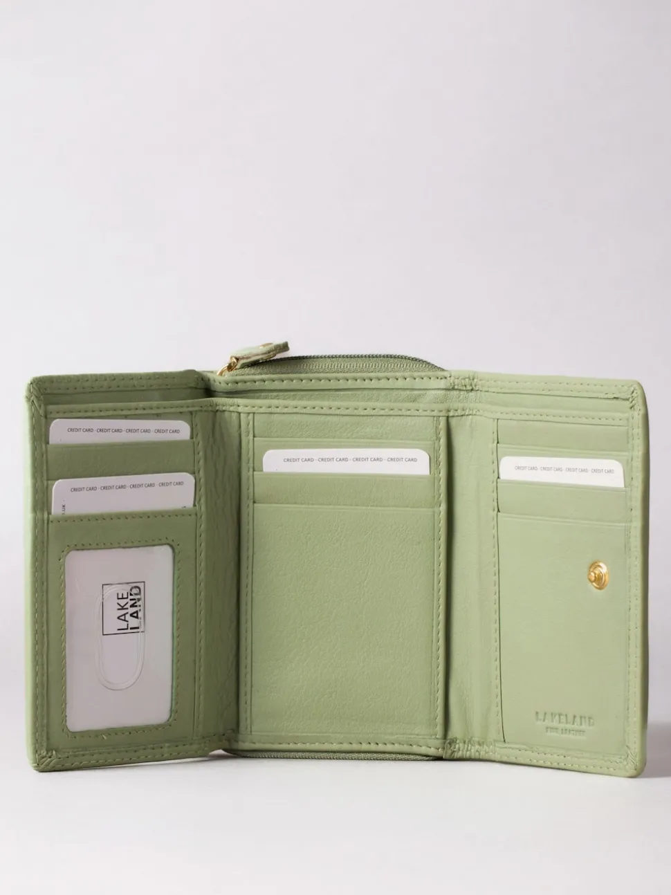 Lakeland Leather Sage Green Small Purse