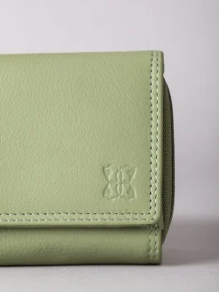 Lakeland Leather Sage Green Small Purse