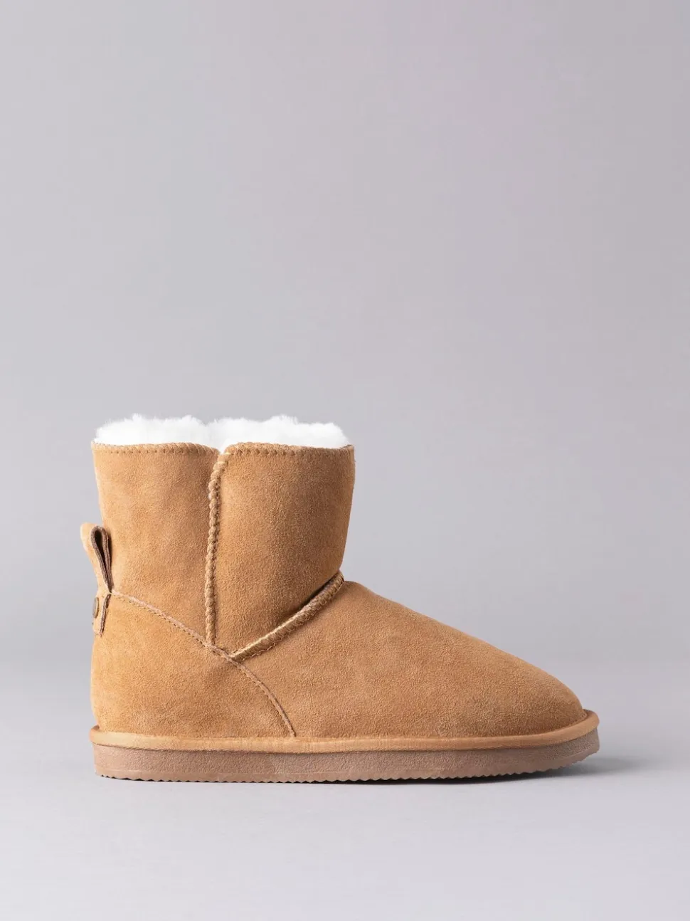 Lakeland Leather Tan Brown Ladies Sheepskin Boots Slippers