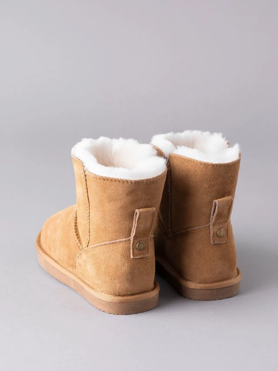 Lakeland Leather Tan Brown Ladies Sheepskin Boots Slippers