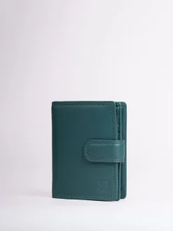 Lakeland Leather Teal Green Small Tab Purse