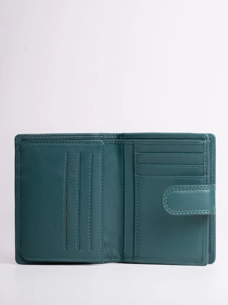 Lakeland Leather Teal Green Small Tab Purse