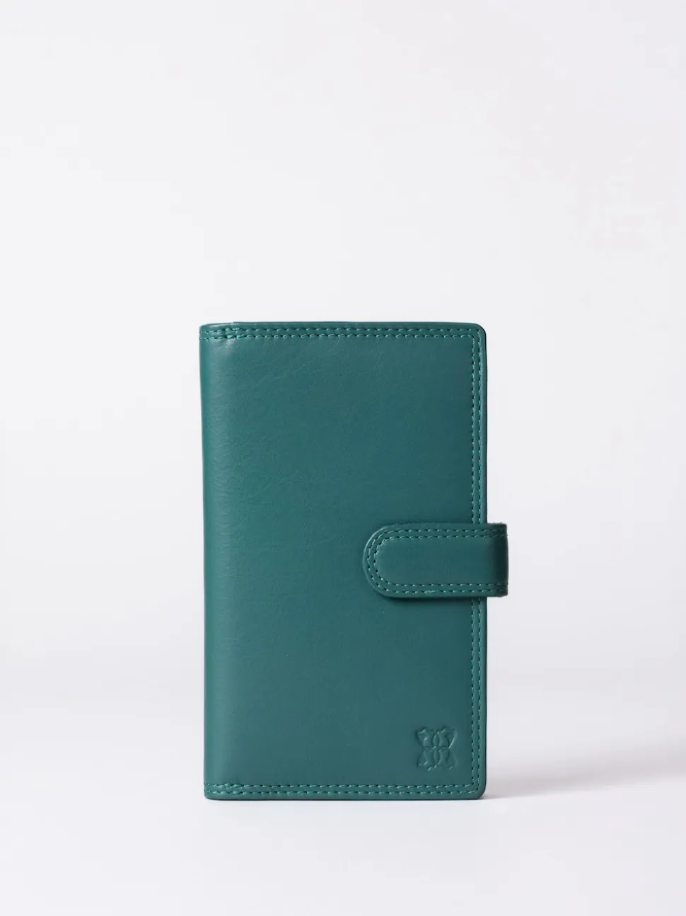 Lakeland Leather Teal Green Medium Tab Purse