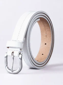 Lakeland Leather White Kendal Belt