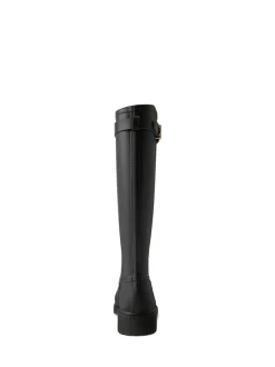 Lauren Ralph Lauren Black Portiah Rubber Tall Rain Boots