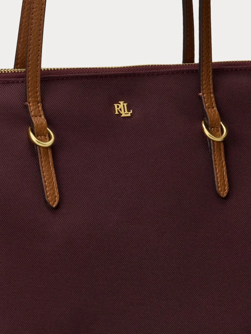 Lauren Ralph Lauren Red Keaton Nylon Tote Bag