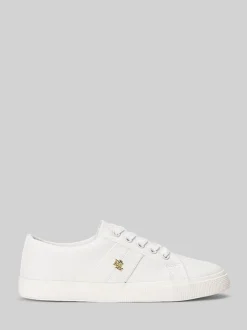 Lauren Ralph Lauren White Janson II Canvas Sneakers