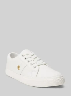 Lauren Ralph Lauren White Janson II Canvas Sneakers
