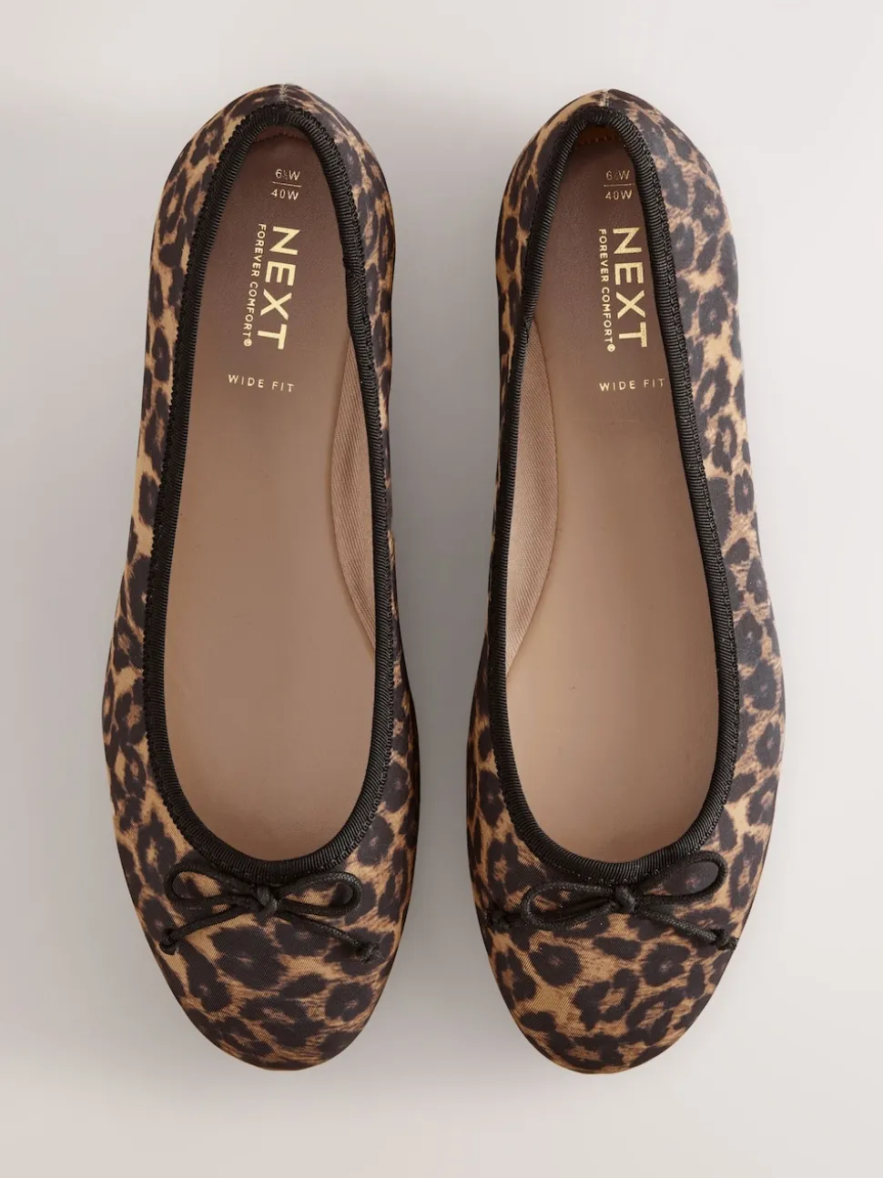 Leopard Animal Print Standard/Wide Fit Ballerinas Shoes