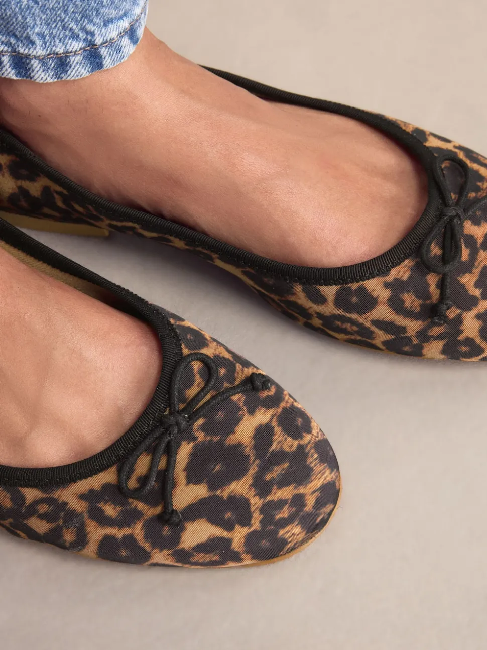 Leopard Animal Print Standard/Wide Fit Ballerinas Shoes
