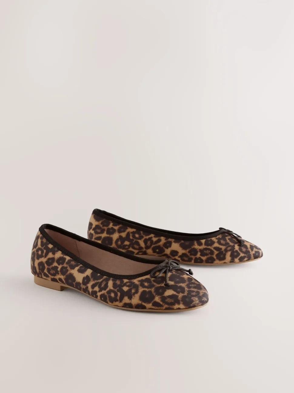 Leopard Animal Print Standard/Wide Fit Ballerinas Shoes