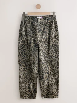 Leopard Hourglass Straight Leg Carpenter Jeans