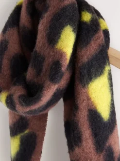 Leopard Print Heavyweight Blanket Scarf