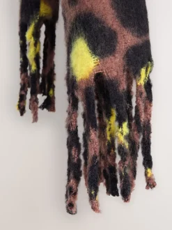 Leopard Print Heavyweight Blanket Scarf