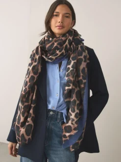 Leopard Print Lightweight Scarf