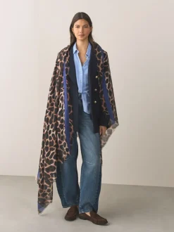Leopard Print Lightweight Scarf