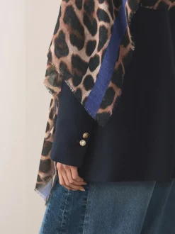 Leopard Print Lightweight Scarf