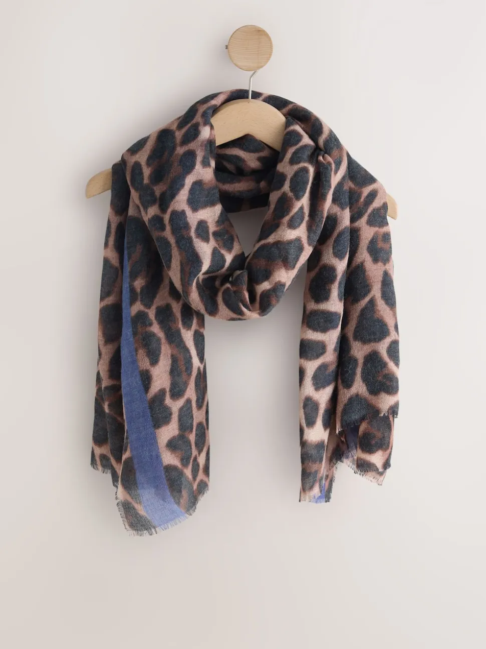 Leopard Print Lightweight Scarf