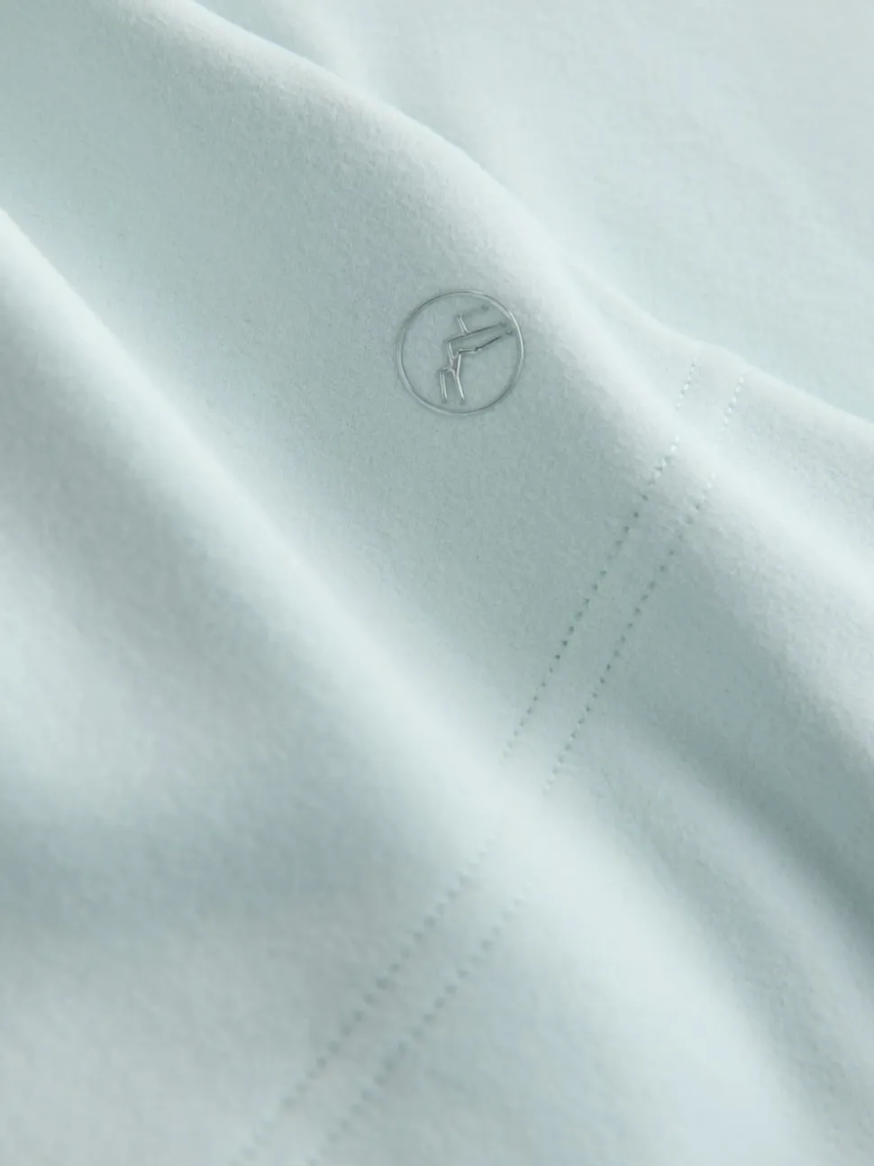 Light Blue Thermal Soft Touch Long Sleeve High Neck Top