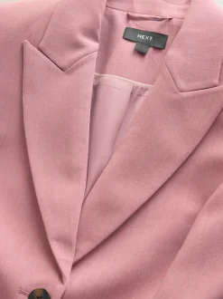 Light Pink Sculpting Single Breasted Blazer