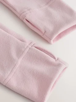 Light Pink Thermal Soft Touch Long Sleeve High Neck Top