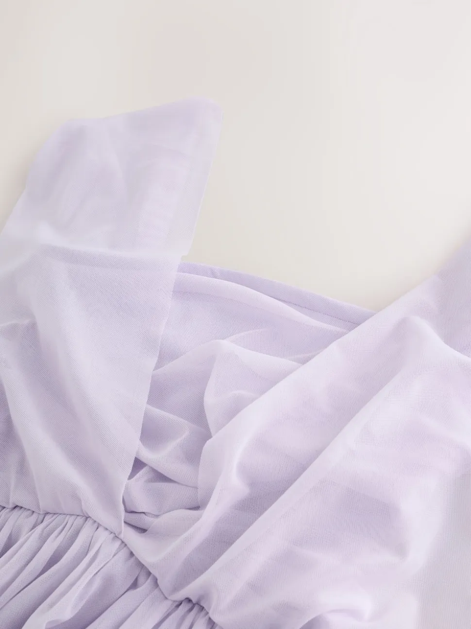 Lilac Purple Mesh Multiway Wedding Guest Bridesmaid Maxi Dress