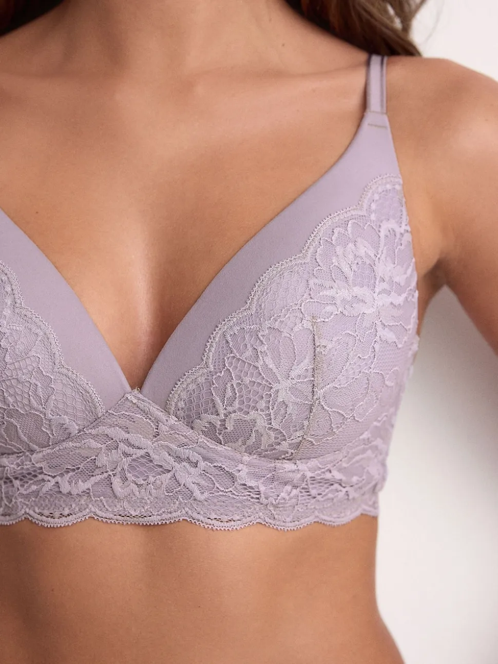 Lilac Purple Pad Non Wire Ultimate Comfort Lounge Bra