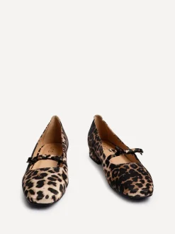 Linzi Animal Cressida Ballet Pumps With Bow Detail