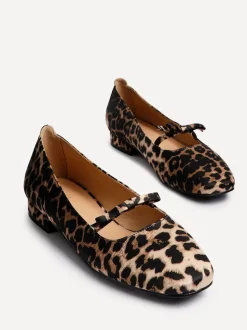 Linzi Animal Cressida Ballet Pumps With Bow Detail