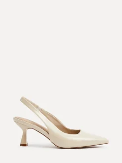 Linzi Beige Presley Stiletto Pointed Court Heels