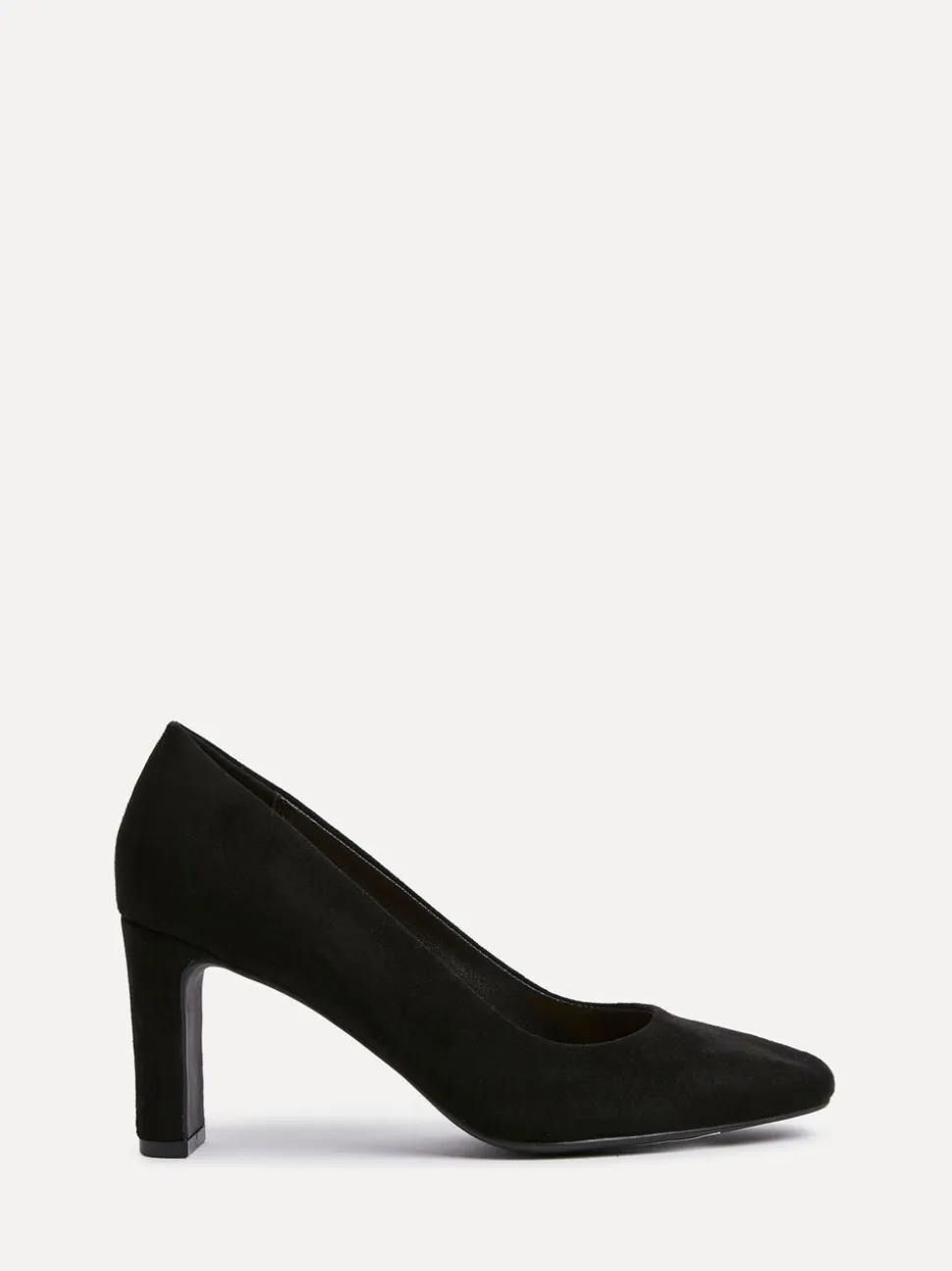 Linzi Black Agenda Block Heel Courts