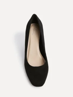 Linzi Black Agenda Block Heel Courts