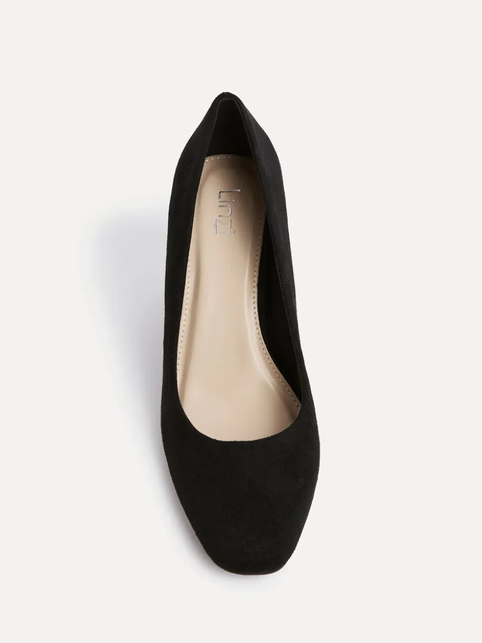 Linzi Black Agenda Block Heel Courts