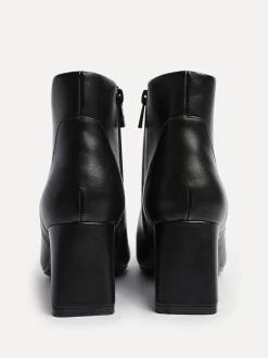 Linzi Black Cove Comfort Block Heeled Ankle Boot