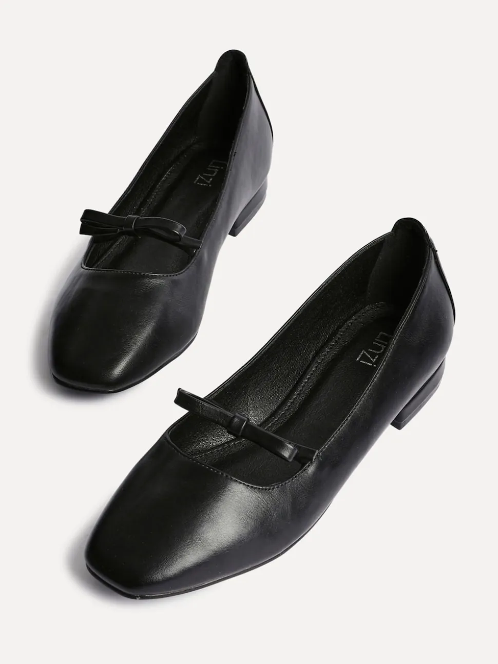 Linzi Black Cressida Ballet Pumps With Bow Detail