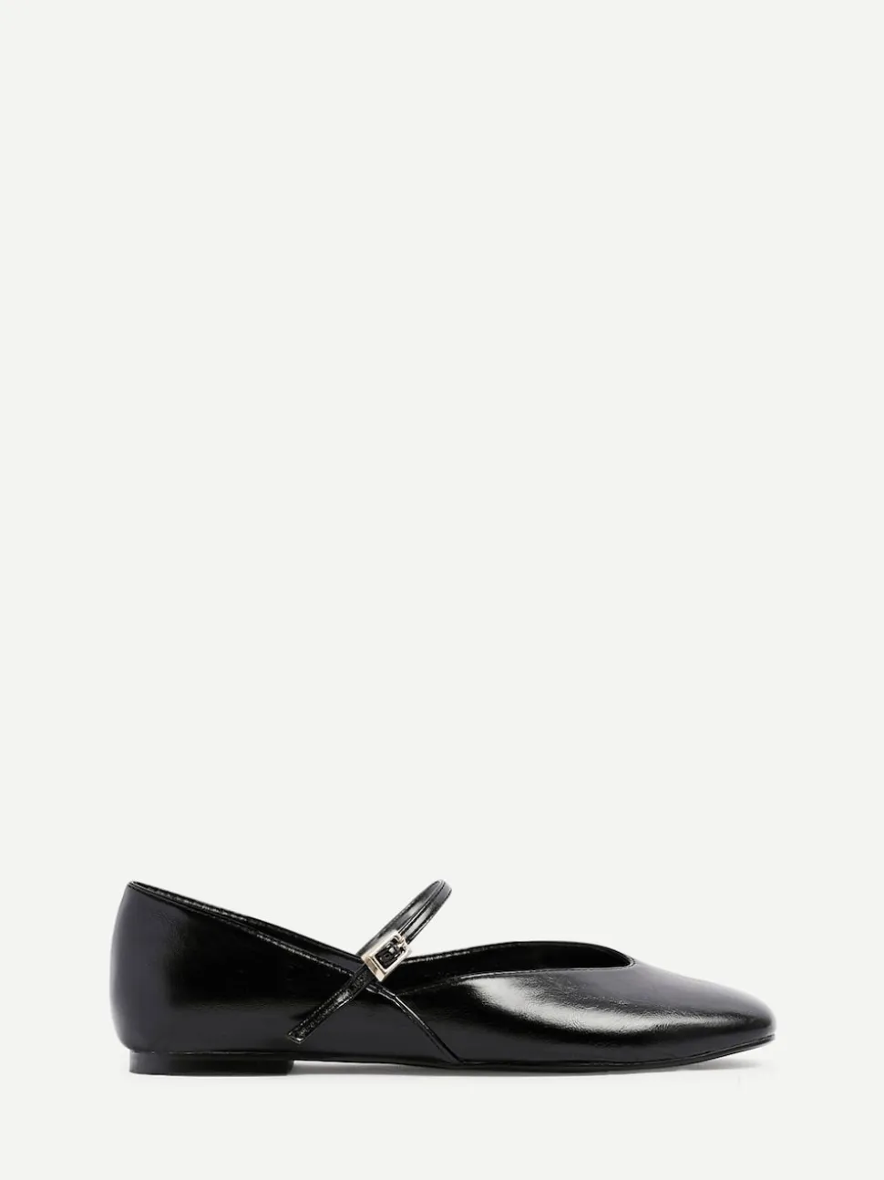 Linzi Black Hush Square Toe Mary Jane Shoes