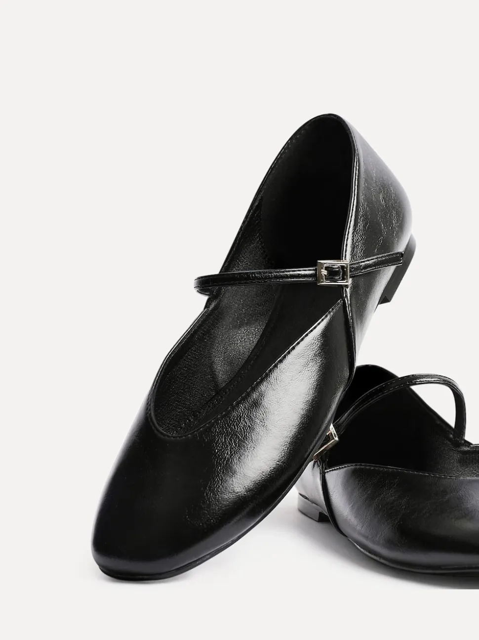 Linzi Black Hush Square Toe Mary Jane Shoes
