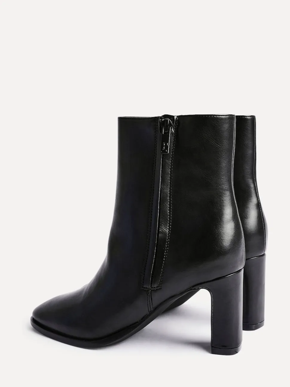 Linzi Black Jonas Block Heel Ankle Boots