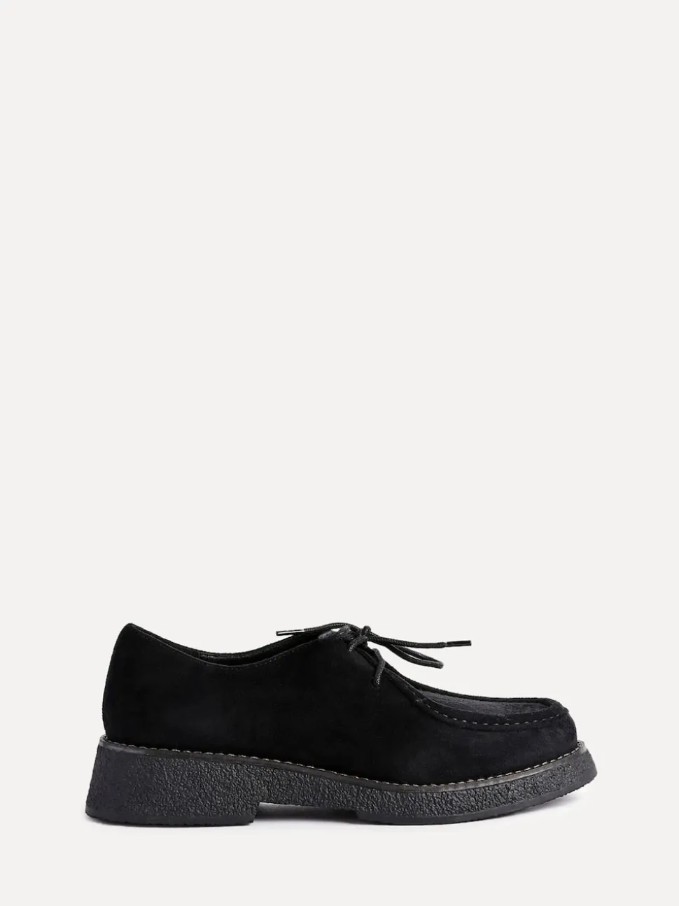 Linzi Black Perth Laced Chunky Loafers