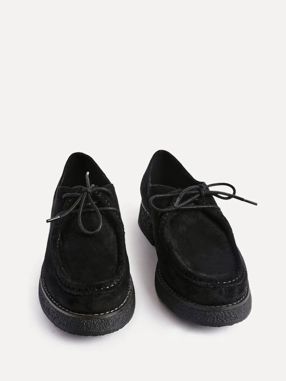 Linzi Black Perth Laced Chunky Loafers