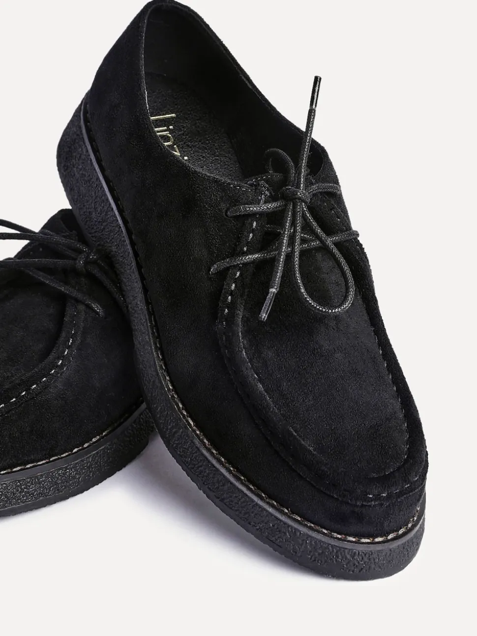 Linzi Black Perth Laced Chunky Loafers