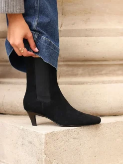 Linzi Black Ritual Kitten Heeled Chelsea Boots