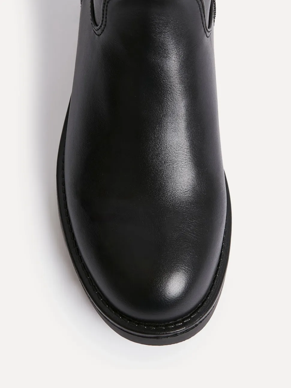 Linzi Black Roam High Leg Boots With Double Zip Detail