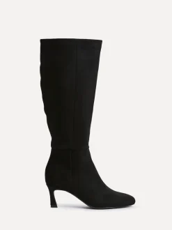 Linzi Black Rush Pointed Toe High Leg Stiletto Boots