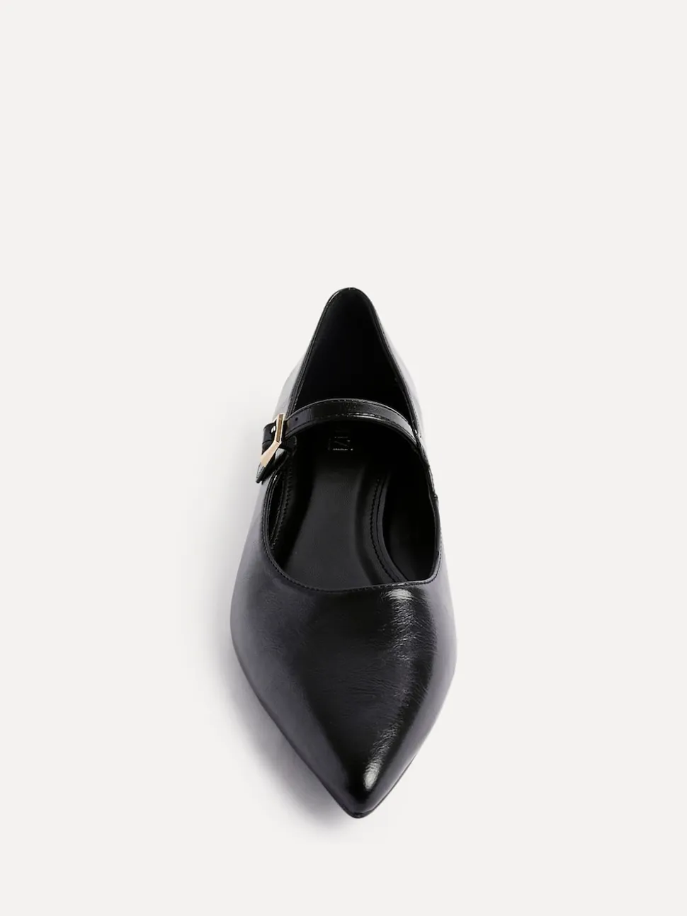 Linzi Black Seattle Pointed Toe Mary Jane Flats