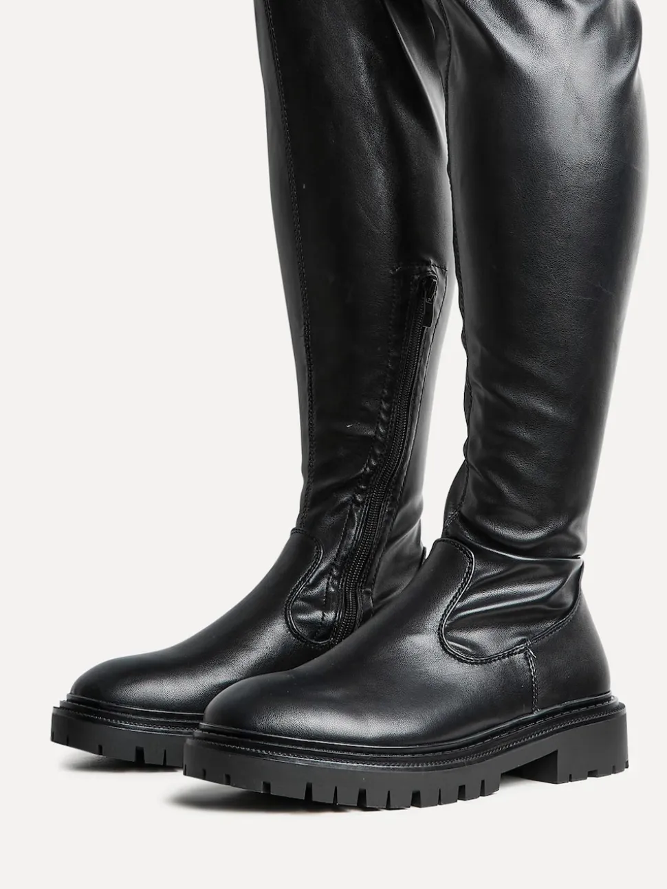 Linzi Black Sonny Over The Knee Long Boots