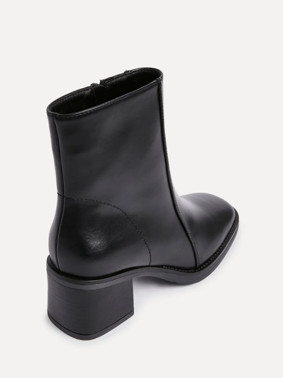 Linzi Black Wander Block Heel Ankle Boots
