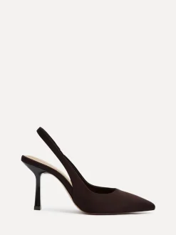 Linzi Brown Dark Dash Slingback Court Heels