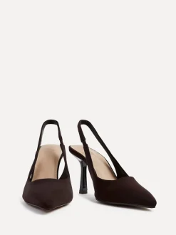 Linzi Brown Dark Dash Slingback Court Heels