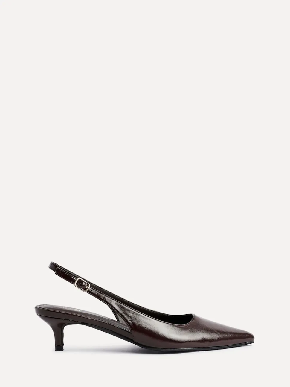 Linzi Brown Elvira Kitten Heel Slingback Courts